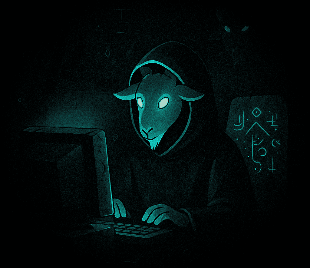 The goat at the terminal